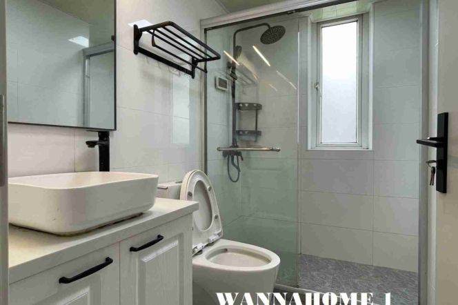 Cozy&Bright Elevator 2bdrs 1Bath Apt+Suzhou Creek+Green Compound+L1/12/13 Han Zhong Rd