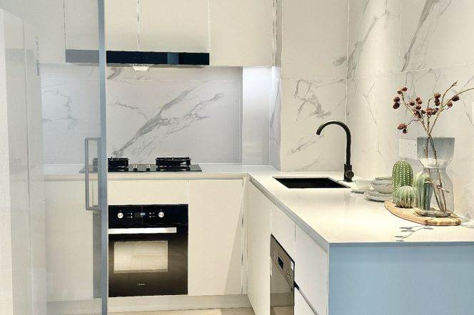 modern big 3brs floor heating open balcony in best compound west nan jing road 