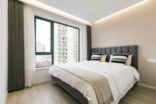 Modern decoration 2brs with floor heating and balcony in Xujiahui