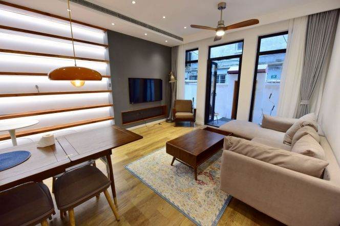 Zhaojiabang Rd 2BR+2BA with Garden,Floorheating,C/A 15.8K 
