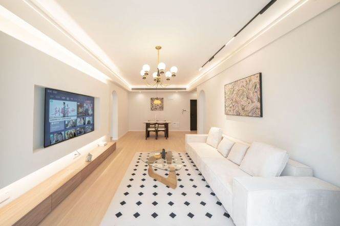 modern 2brs floor heating modern furniture beside Huang pu river 19.8K