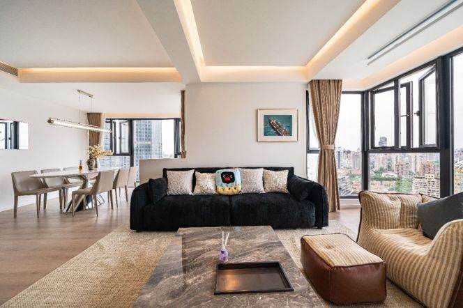 Modern decoration 3brs with floor heating in Xujiahui