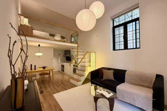 Jing'an Temple Loft/Floor Heating+Oven