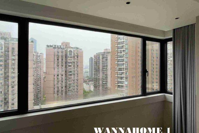 Spacious&Modern&Bright 2Bdrs 1Bath Apt+L7 Chang Ping Rd+Stunning View+Jing An Temple
