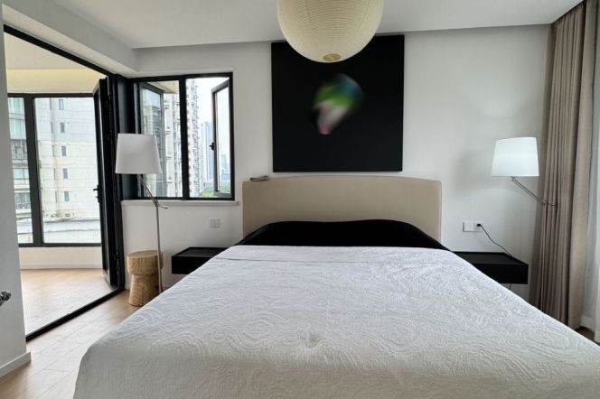 Bright 1BR + Balcony | Top of City @ West Nanjing rd metro L1/12/13 | 9F Elevator