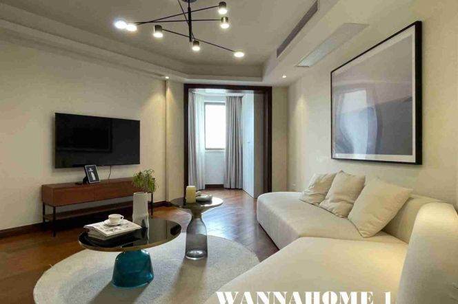 Modern&Bright&Spacious 2Bdrs 1Bath Apt+Jing An Temple+L14 Wu Ding Rd