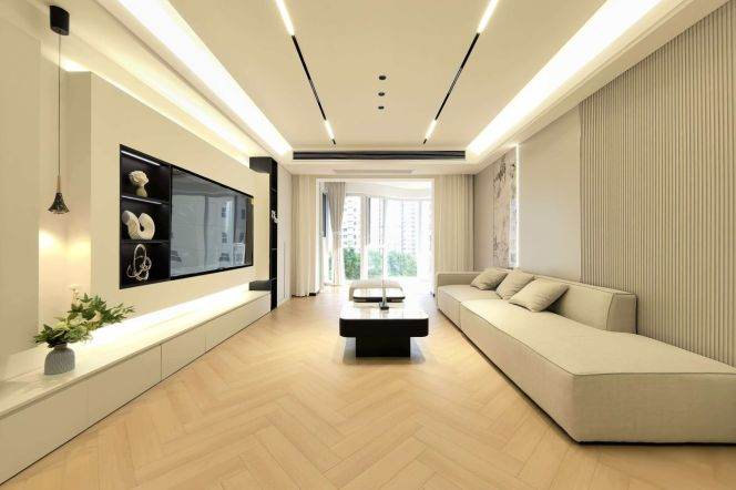 modern brand new 3brs floor heating brand new furniture in international compound Hongqiao