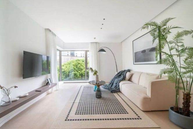 modern big 1 bedroom floor heating wooden floor beside Huang pu river 19.3K