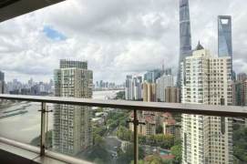 Modern decoration 3brs with river view and balcony  in Lujiazui area 