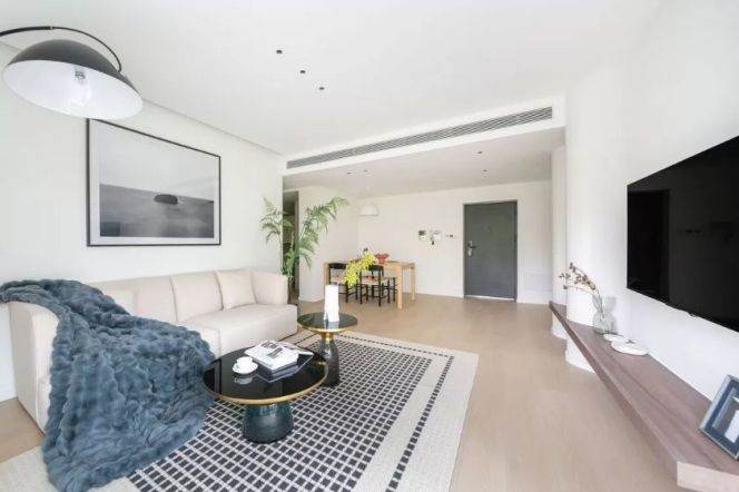 modern big 1 bedroom floor heating wooden floor beside Huang pu river 19.3K