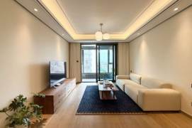 Modern decoration 2brs with floor heating and balcony  beside Huang pu river