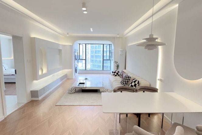 3 Brs, 2 Baths, Floor heating/Central ac/Dish washer, 150 sqm @ Changshou metro L7&13