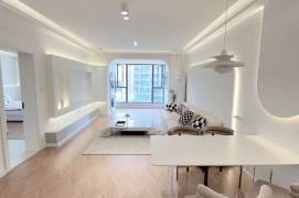 3 Brs, 2 Baths, Floor heating/Central ac/Dish washer, 150 sqm @ Changshou metro L7&13