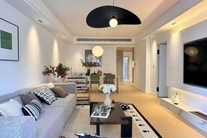 Jiangsu/Yuyuan road floor heating 2brs/2lv/2bt apt with balcony; L2/11
