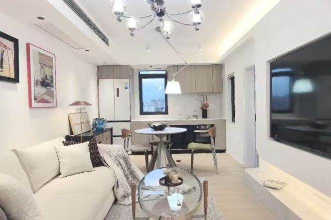 Nice 1Br elevator apt+Floor heating+Central AC+dishwasherOven@ Jiaotong University