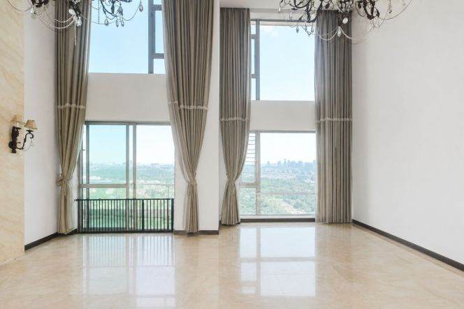 Modern decoration douplex 5brs with floor heating and balcony in central Green city area