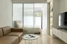 Big terrace one bedroom Apt+central AC+oven+Dryer @ Zhongshan Park