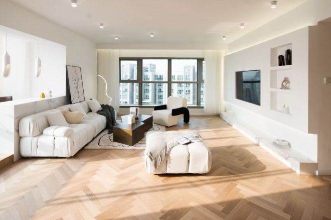 super modern 3brs floor heating good view nice furniture in best compound Jing an temple