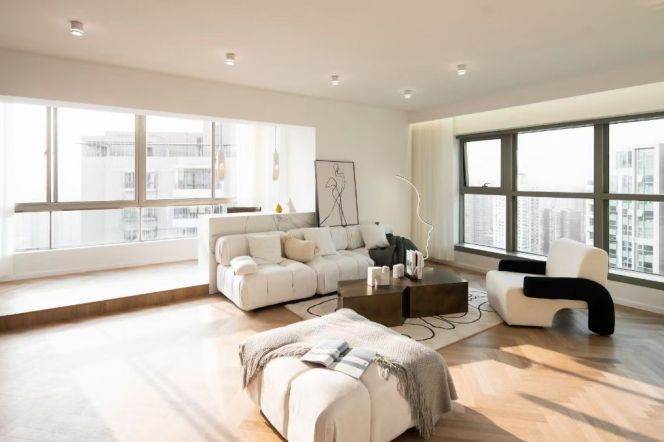 super modern 3brs floor heating good view nice furniture in best compound Jing an temple