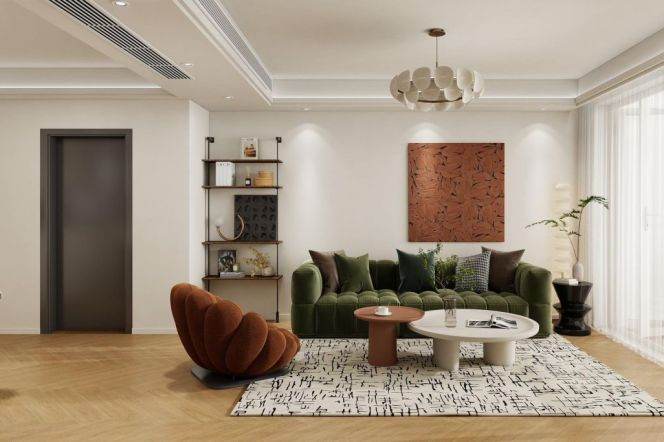 Brand new decoration 4brs with floor heating and balcony in Lujiazui