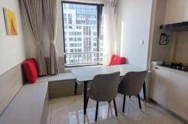 Bright  duplex 2 br next NYU shanghai, 4 mins walking to L6/8/11 Oriental sports center St.