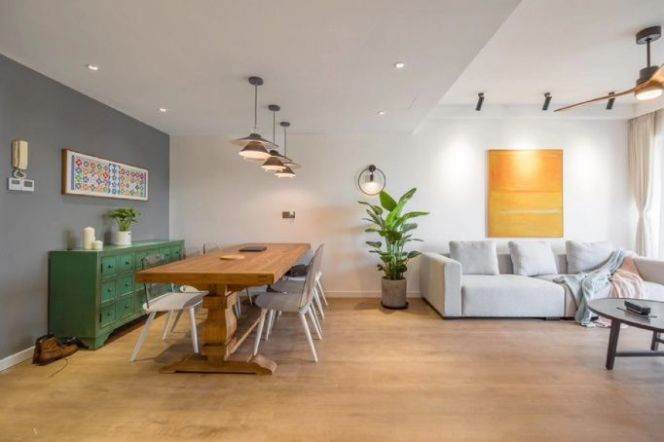 3 Brs, 2 Baths, Open Balcony/Floor heating/Central ac/Oven, 140 sqm @ Jiangsu metro L2&11