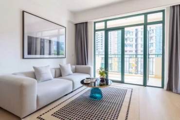  modern 2brs 2baths -duplex with elevator- balcony- oven - comfortable vibe -jing’an 
