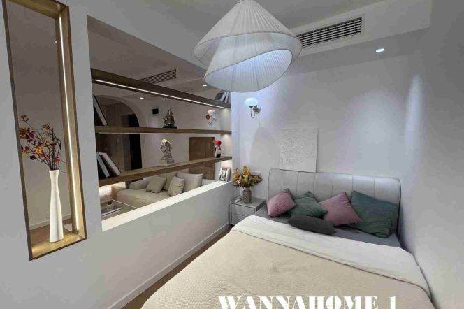 Modern&Bright 1Bdr 1Bath Apt +Jing An Temple CBD+5F Walk Up