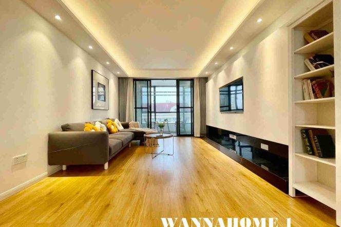 Modern&Spacious&Bright 2Bdrs 2Baths Apt+Taikoo Hui+Stunning View&Top Compound