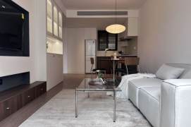 Changshou rd/charming 1br 2lr/big living room/elevator/double south,@L13/7
