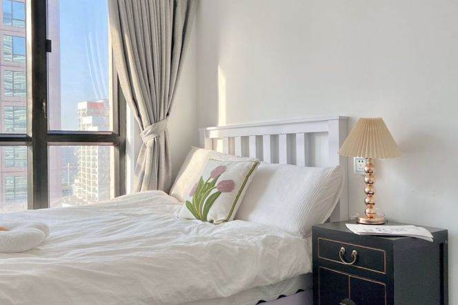 Bright room near Hanzhongrd,just 2 roommates, close to TJU,short/long lease ok 