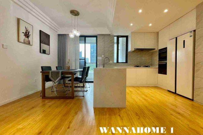 Modern&Spacious&Bright 2Bdrs 2Baths Apt+Taikoo Hui+Stunning View&Top Compound