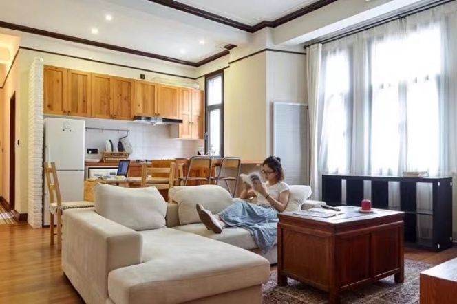 Historic Elevator Apt on Mid Huaihai Rd | 2BR 2BA w/Heating