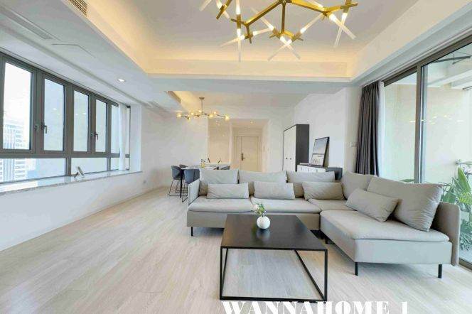 Stunning View+Modern&Spacious&Bright 3Bdrs 2Baths Apt+Open Balcony+Taikoo Hui+Top Compound