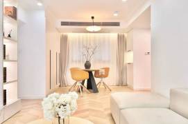 2 Brs, 1 Living room, Floor heating/Central ac/Oven, 120 sqm @ Xujiahui station L1,9&11