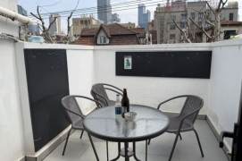 1 br near L2/L7/L14 jing'an temple station+floor heating+balcony
