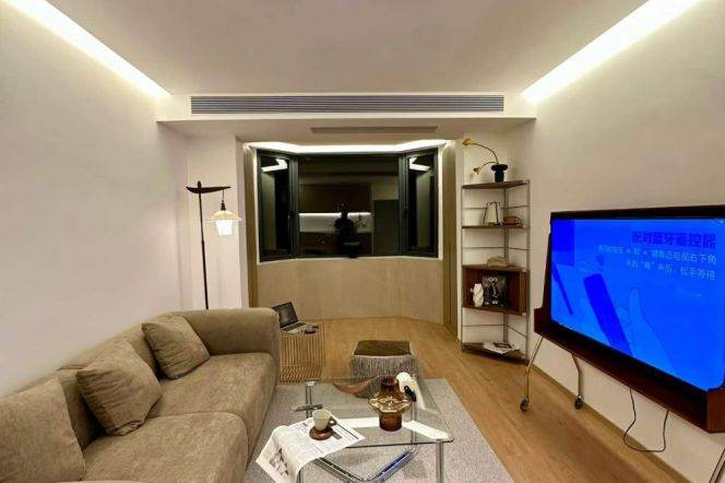 Delightful 1Br elevator Apt+Floor heating+Central AC+Bathtub@Changshou