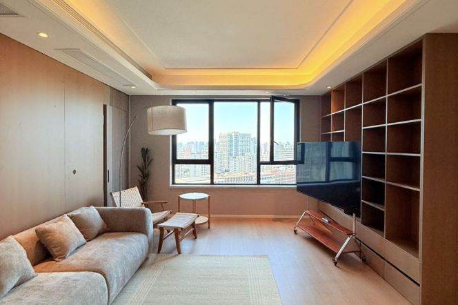 modern brand new 3brs floor heating nice view beside Huang pu river line 7,12