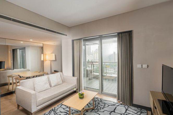 Fraser Residence luxury spacious 1br serviced apt in Xintiandi L1,8 all incl