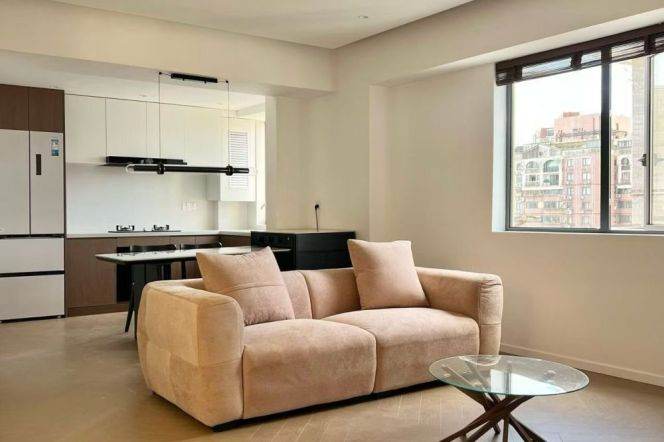 2 Brs with Floor heating/Central ac/Oven/Dryer, 120 sqm @ Jingan temple L2&7