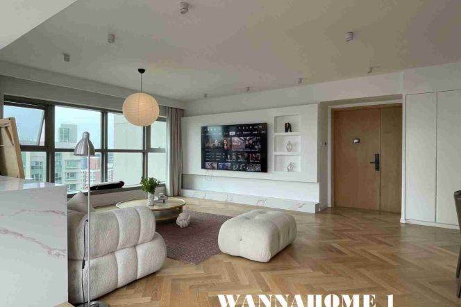 Top Compound+Jing An Temple+Spacious&Bright 3Bdrs 2Baths Apt+Free Club+Large Balcony