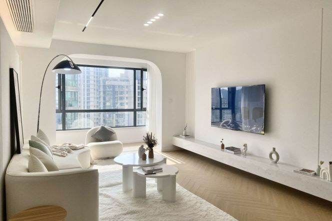 modern 3brs floor heating nice view modern furniture near Huang pu river 26K