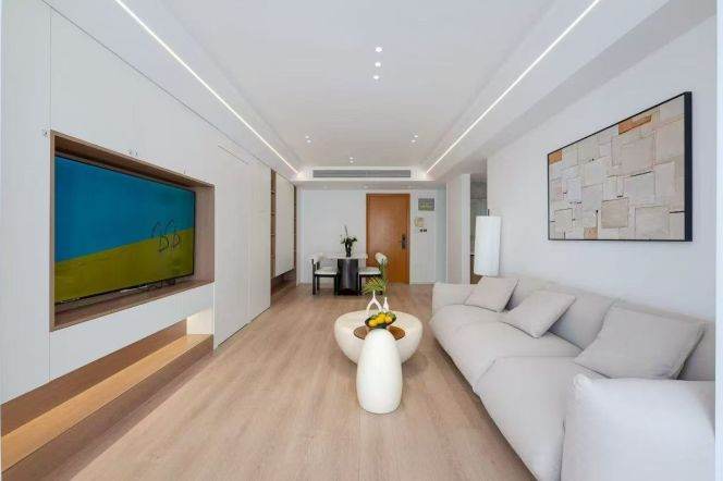 Modern decoration 2brs with floor heating and balcony in Zhong Shan park 