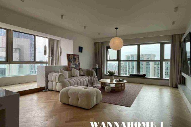 Top Compound+Jing An Temple+Spacious&Bright 3Bdrs 2Baths Apt+Free Club+Large Balcony