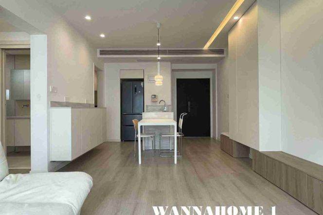 Top Compound+Free Club+New&Spacious&Bright 1Bdr 1Bath Apt+Jing An Temple+Kerry Center
