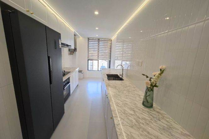 brand new 2brs floor heating modern furniture nice view in Xintiandi 23.8K