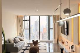1 Big Br, 1 Living room, 80 sqm, High rise Building @ Xiaonanmen station L9