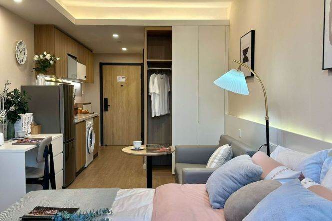 1br,subwayL14Zhongning， big nice lobby, free gym, readingroom, , Key, 4.7k