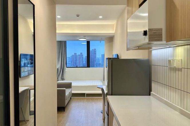 1br, big nice lobby, free gym, readingroom, subwayL14Zhongning, Key, 4.6k