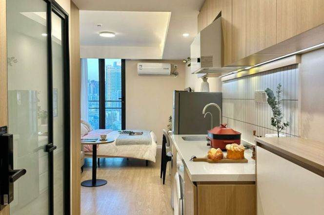 1br,subwayL14Zhongning， big nice lobby, free gym, readingroom, , Key, 4.7k